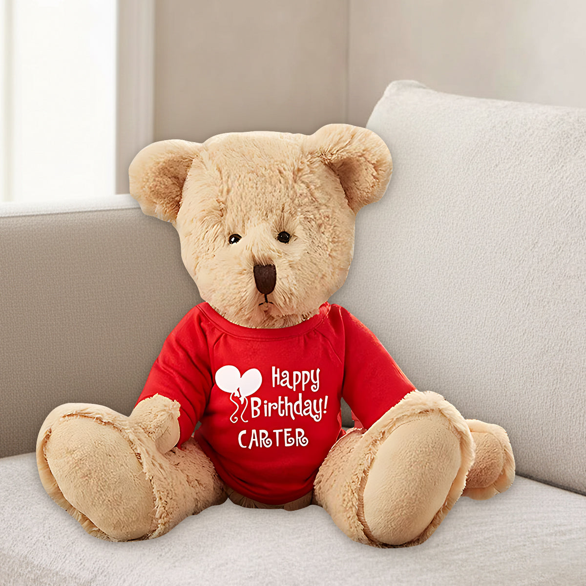 Happy Birthday - Personalized Birthday Premium Faux Fur Pillow