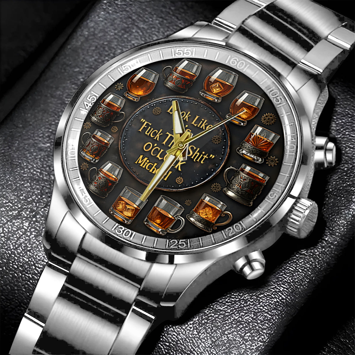 It's "F*ck This Shit" O'clock - Personalized Whisky Hand Watch
