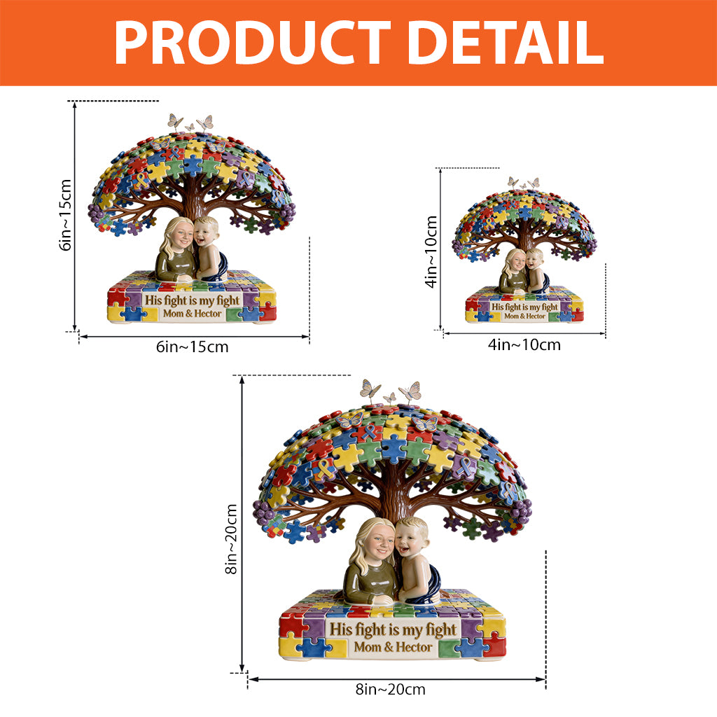 Autism Mom – Personalisierte Acrylplakette in individueller Form zur Sensibilisierung für Autismus