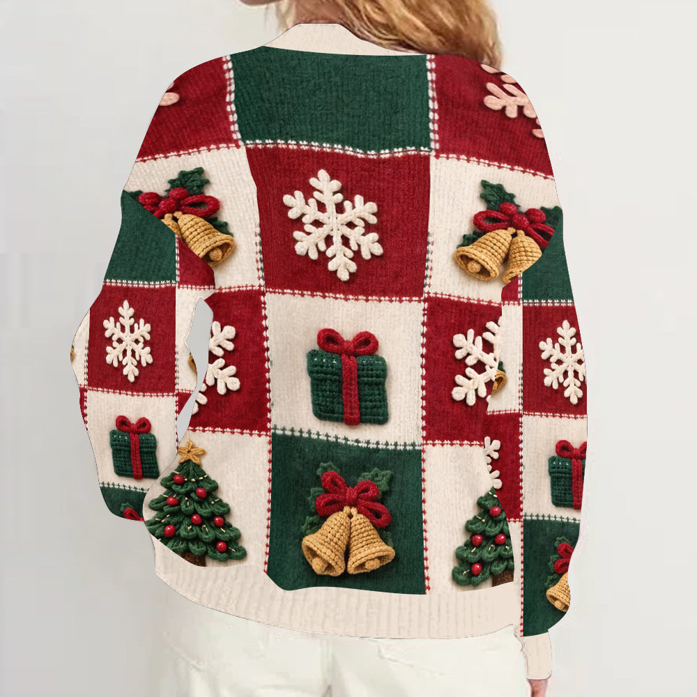 Lieben Highland Cow Weihnachtsgeschenk - Personalisierter Highland Cow Cardigan