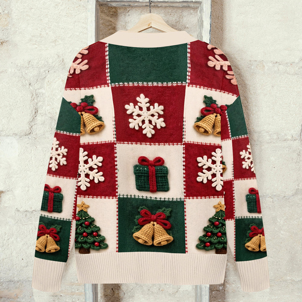 Lieben Highland Cow Weihnachtsgeschenk - Personalisierter Highland Cow Cardigan