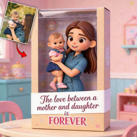 Mother And Daughter - Personalized Mother Custom Shaped Acrylic Plaque