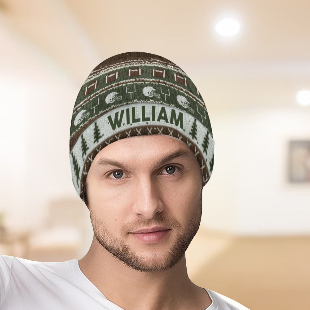 Touchdown Style Winter - Personalisierte Fußballmütze