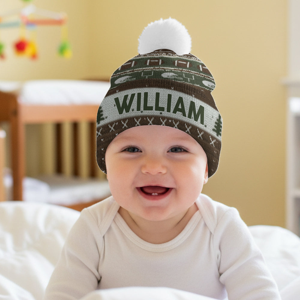 Touchdown Style Winter - Personalisierte Fußballmütze