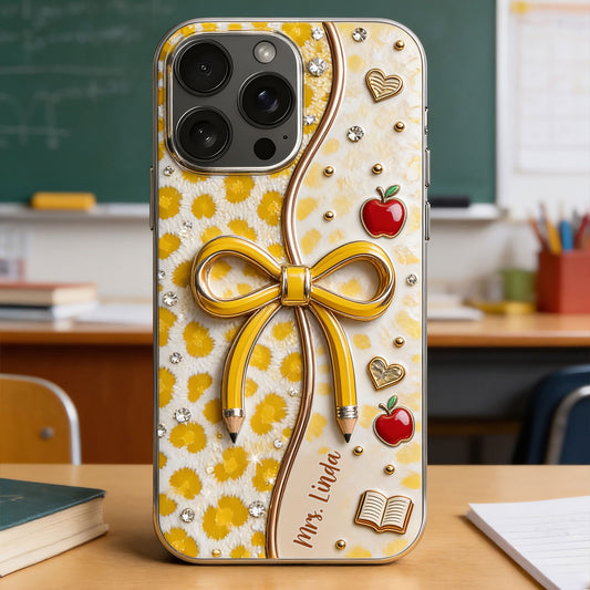 Zurück zur Schule - Personalisierte Lehrer Vollfarb-Handyhülle