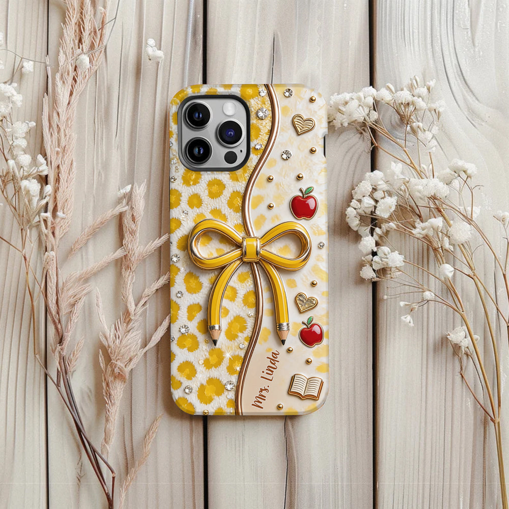 Back To School - Personalized Teacher Full Print Phone Case
