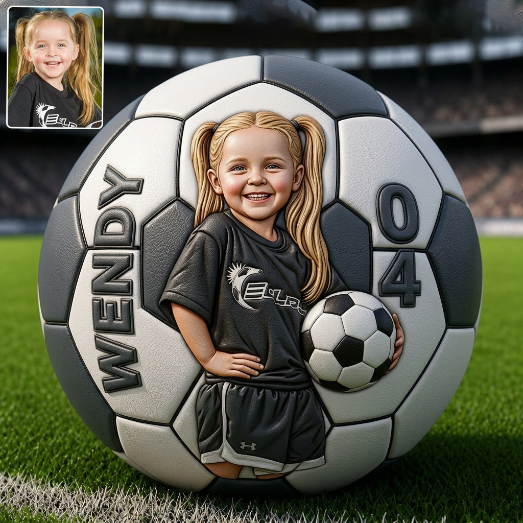 Jedes Foto-Geburtstagsgeschenk für Fußballspieler - Personalisierter Multi-Sportball für Kinder