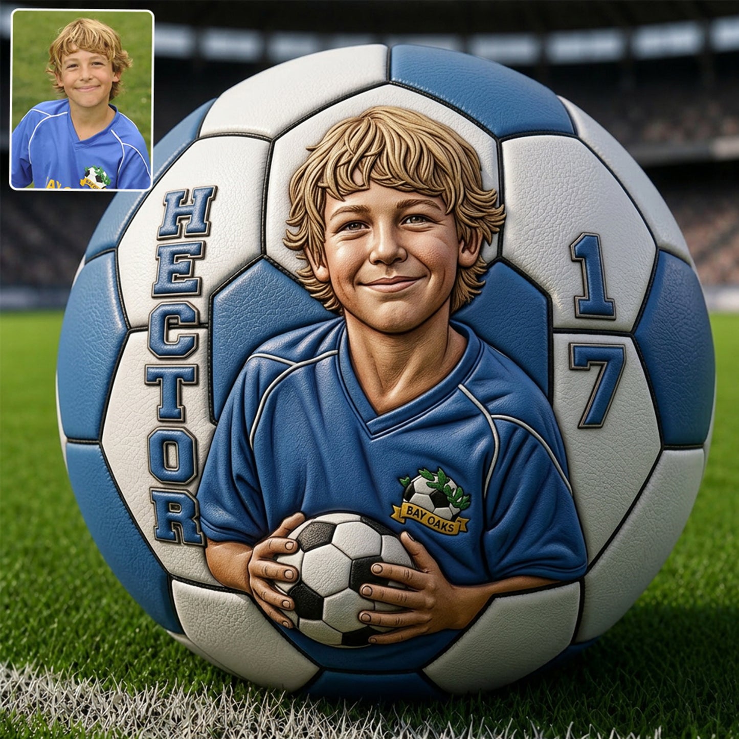 Jedes Foto-Geburtstagsgeschenk für Fußballspieler - Personalisierter Multi-Sportball für Kinder