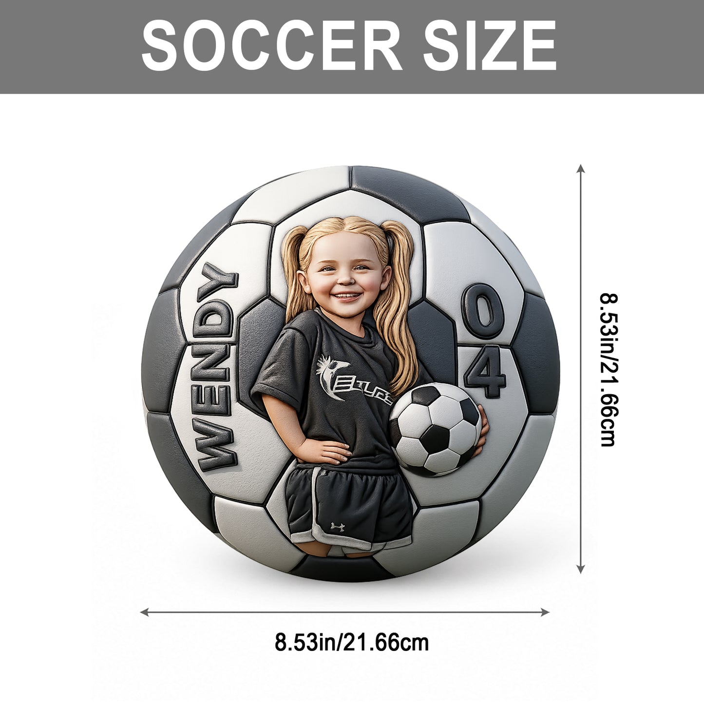 Jedes Foto-Geburtstagsgeschenk für Fußballspieler - Personalisierter Multi-Sportball für Kinder