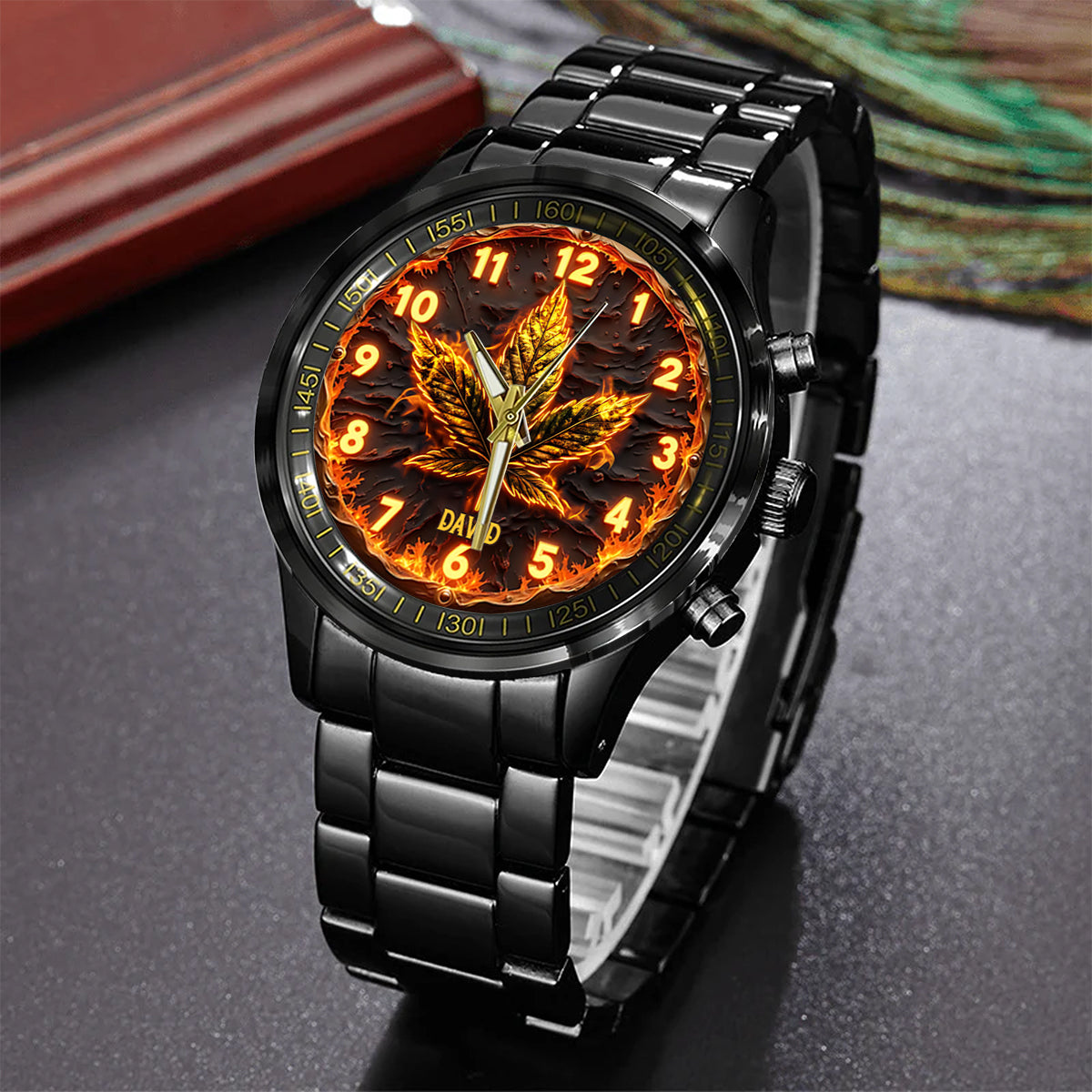 Fire Weed – Personalisierte Weed-Handuhr