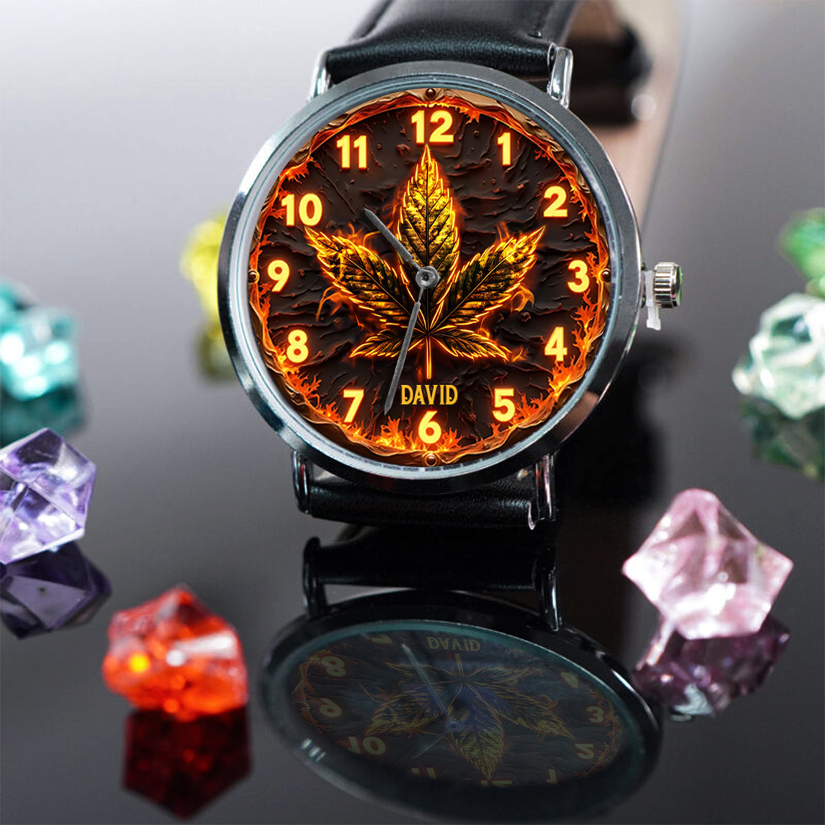 Fire Weed – Personalisierte Weed-Handuhr