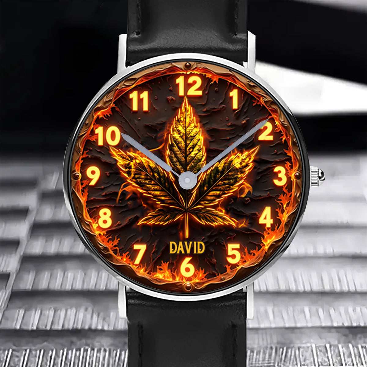 Fire Weed – Personalisierte Weed-Handuhr