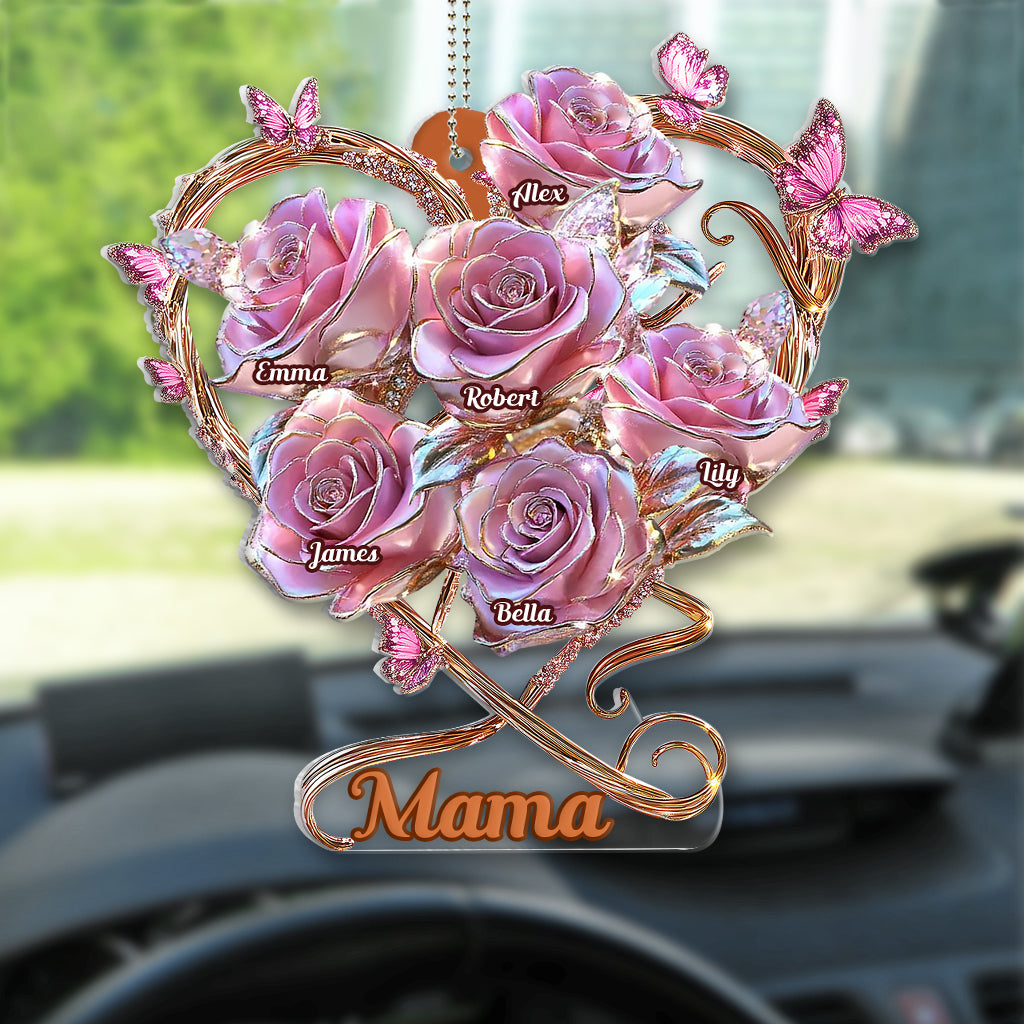 Mein Gartengeschenk für Mama, Oma – Personalisierter transparenter Autoanhänger für Mutter