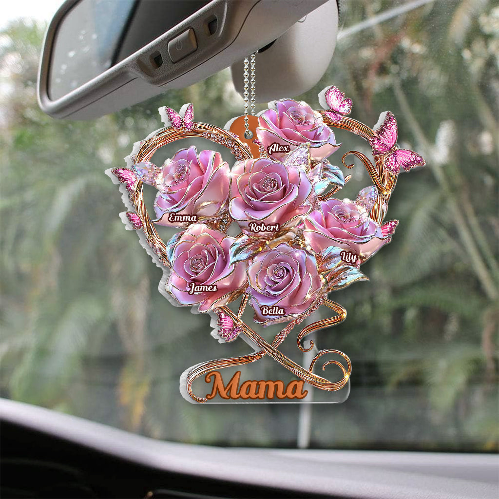 Mein Gartengeschenk für Mama, Oma – Personalisierter transparenter Autoanhänger für Mutter