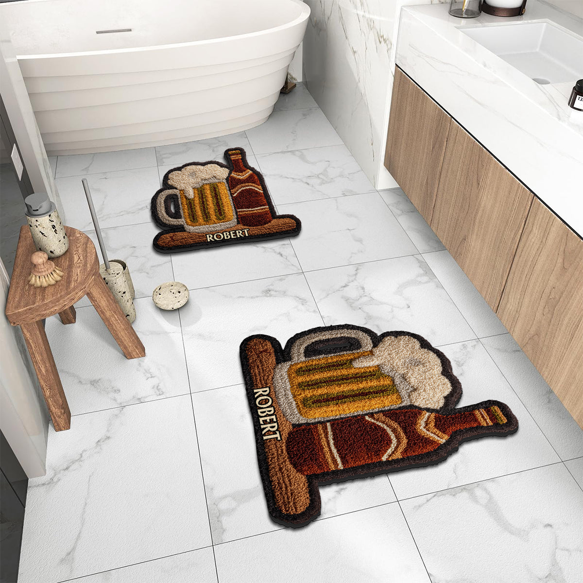 Unique Gift For Beer Lovers - Personalized Beer Non-Slip Tufted Rug