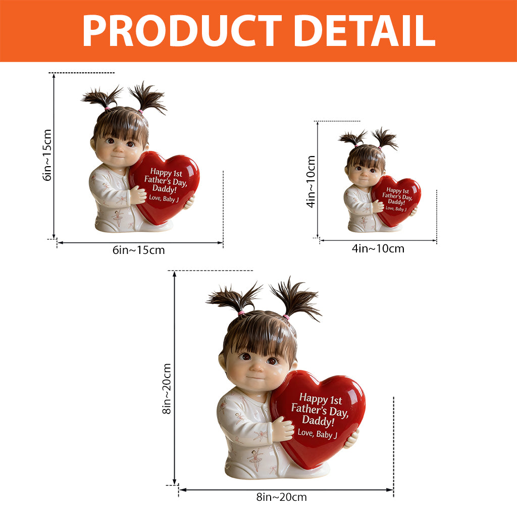 Perfektes Geschenk zum Vatertag - Personalisierte Acrylplakette in Sonderform