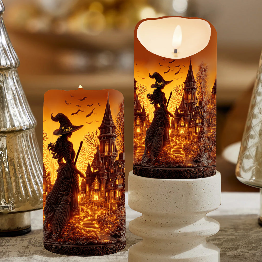 Witch Castle - Personalized Witch Flameless Candle