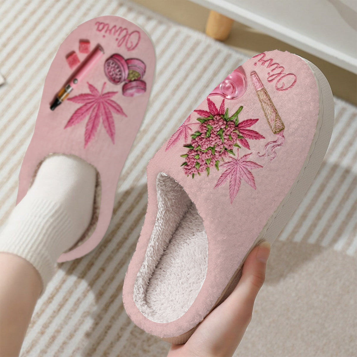 Kiffer & Raucher – Personalisierte Weed-Slipper