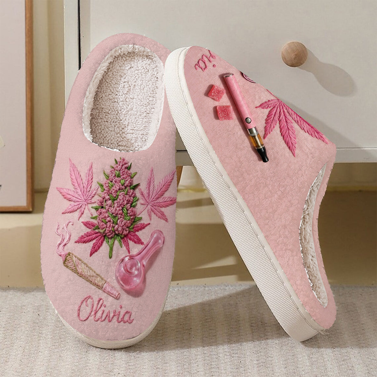 Kiffer & Raucher – Personalisierte Weed-Slipper