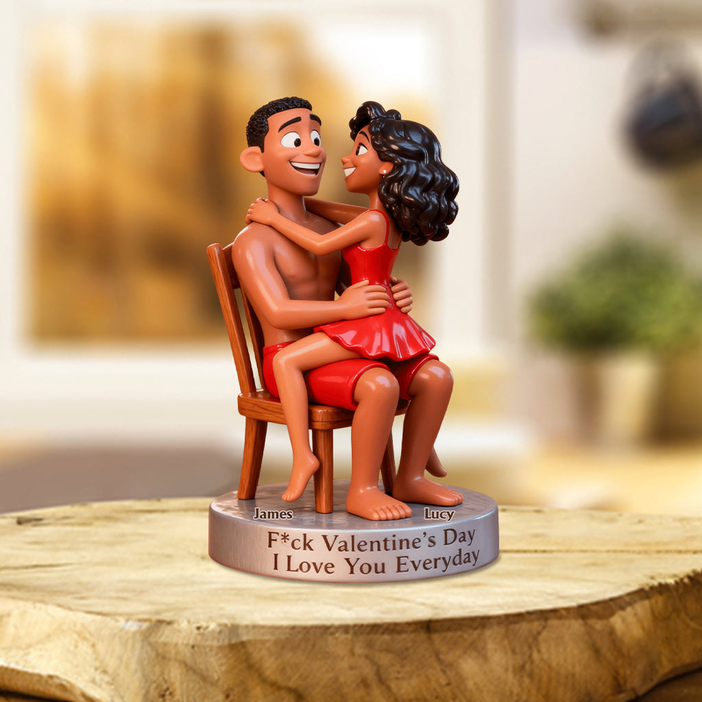 Lustiges Geschenk für Paare mit Foto – personalisierte Acrylplakette in individueller Form