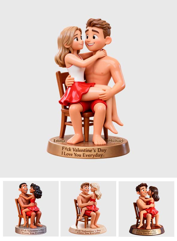 Lustiges Geschenk für Paare mit Foto – personalisierte Acrylplakette in individueller Form