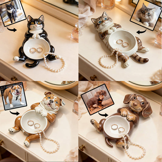 Individuell gestaltbare Hunde-Auffangschale mit Foto