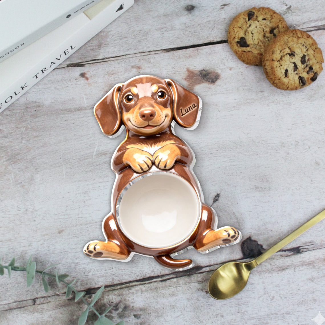 Individuell gestaltbare Hunde-Auffangschale mit Foto