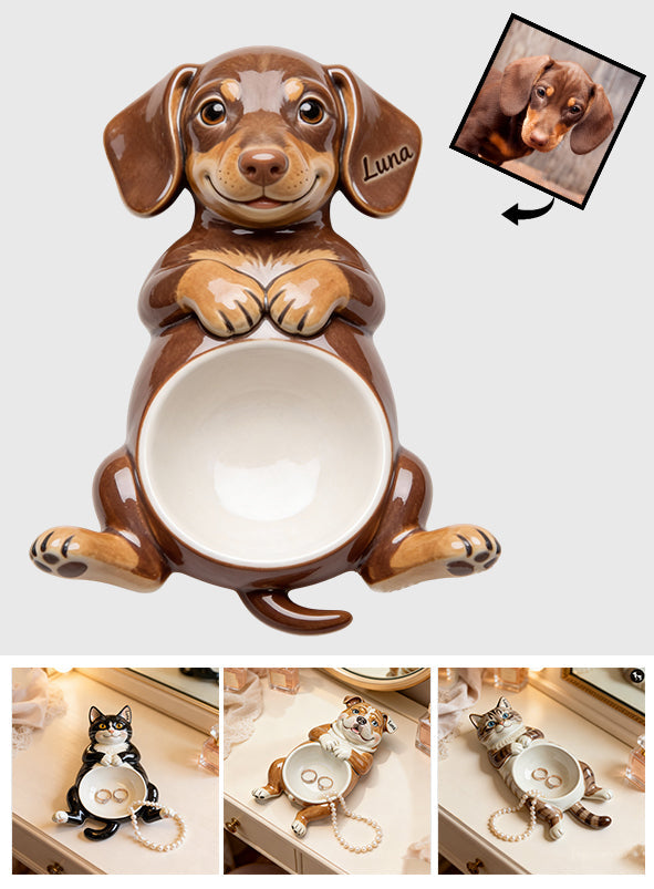 Individuell gestaltbare Hunde-Auffangschale mit Foto