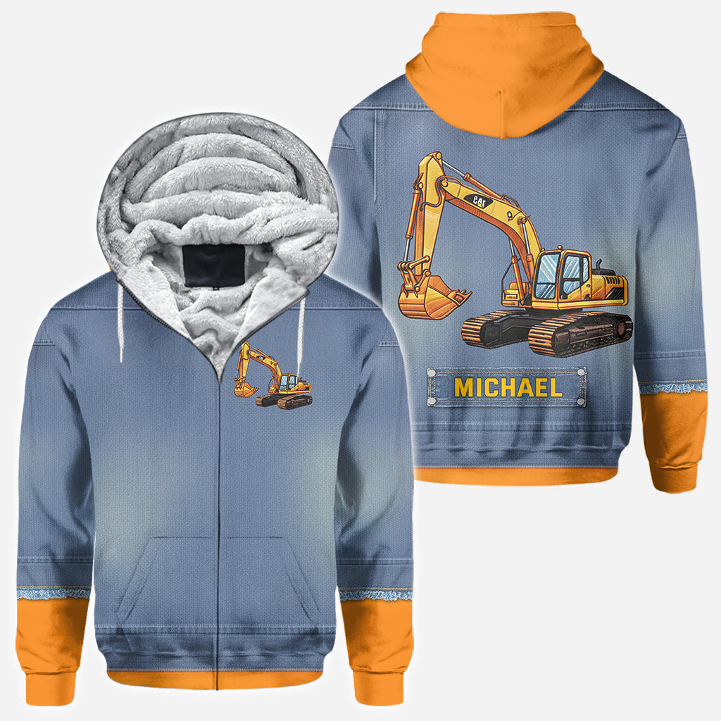 Construction Machines - Personalized Kid All Over Shirt