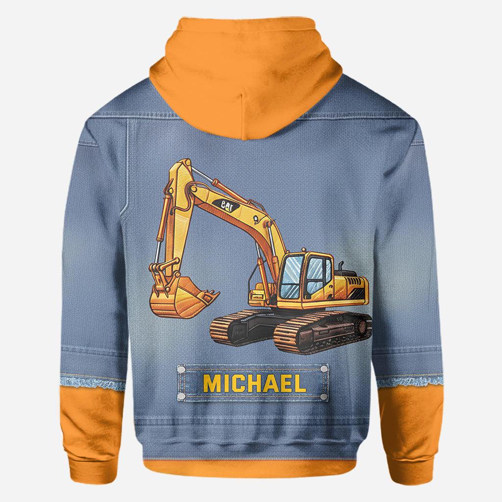 Construction Machines - Personalized Kid All Over Shirt