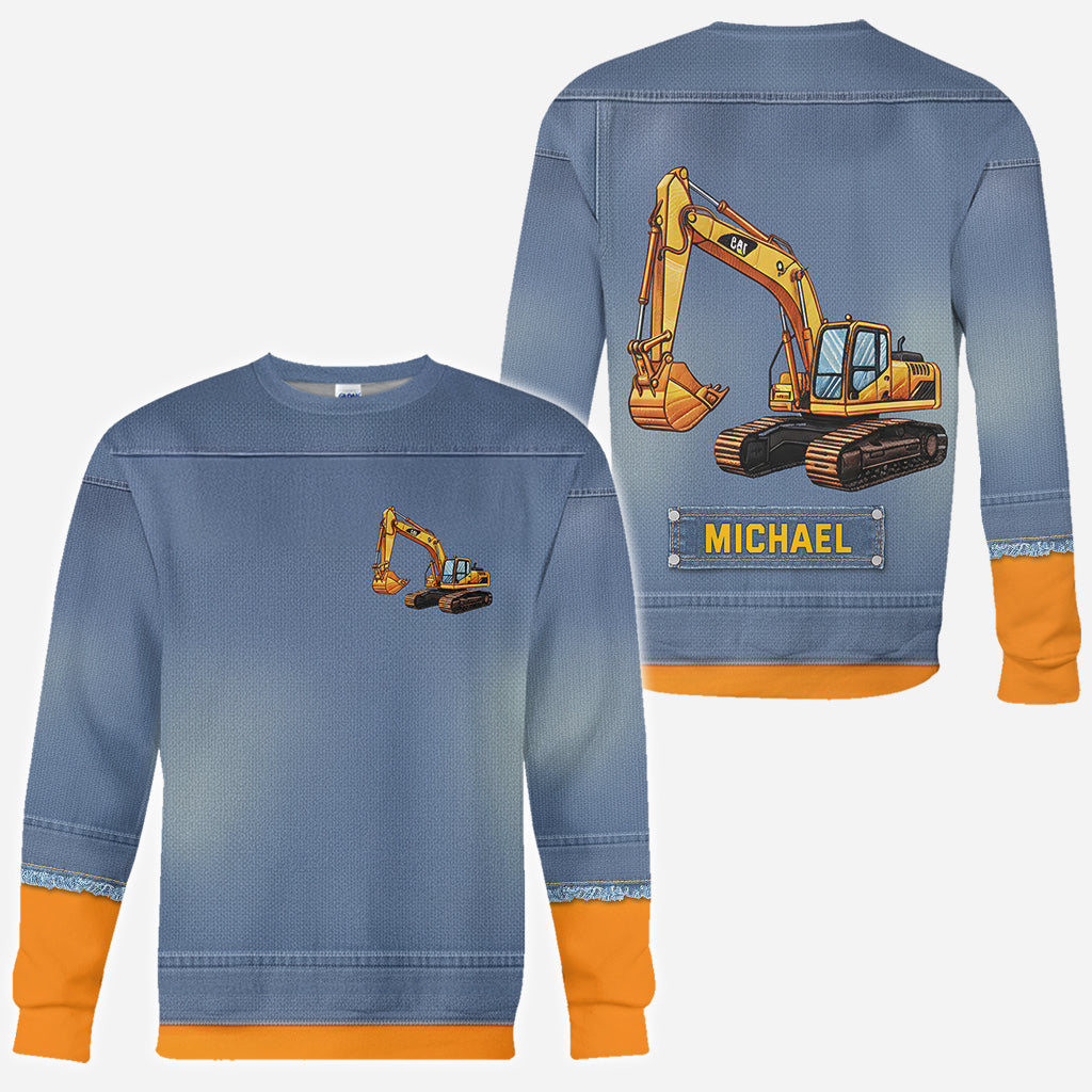 Construction Machines - Personalized Kid All Over Shirt
