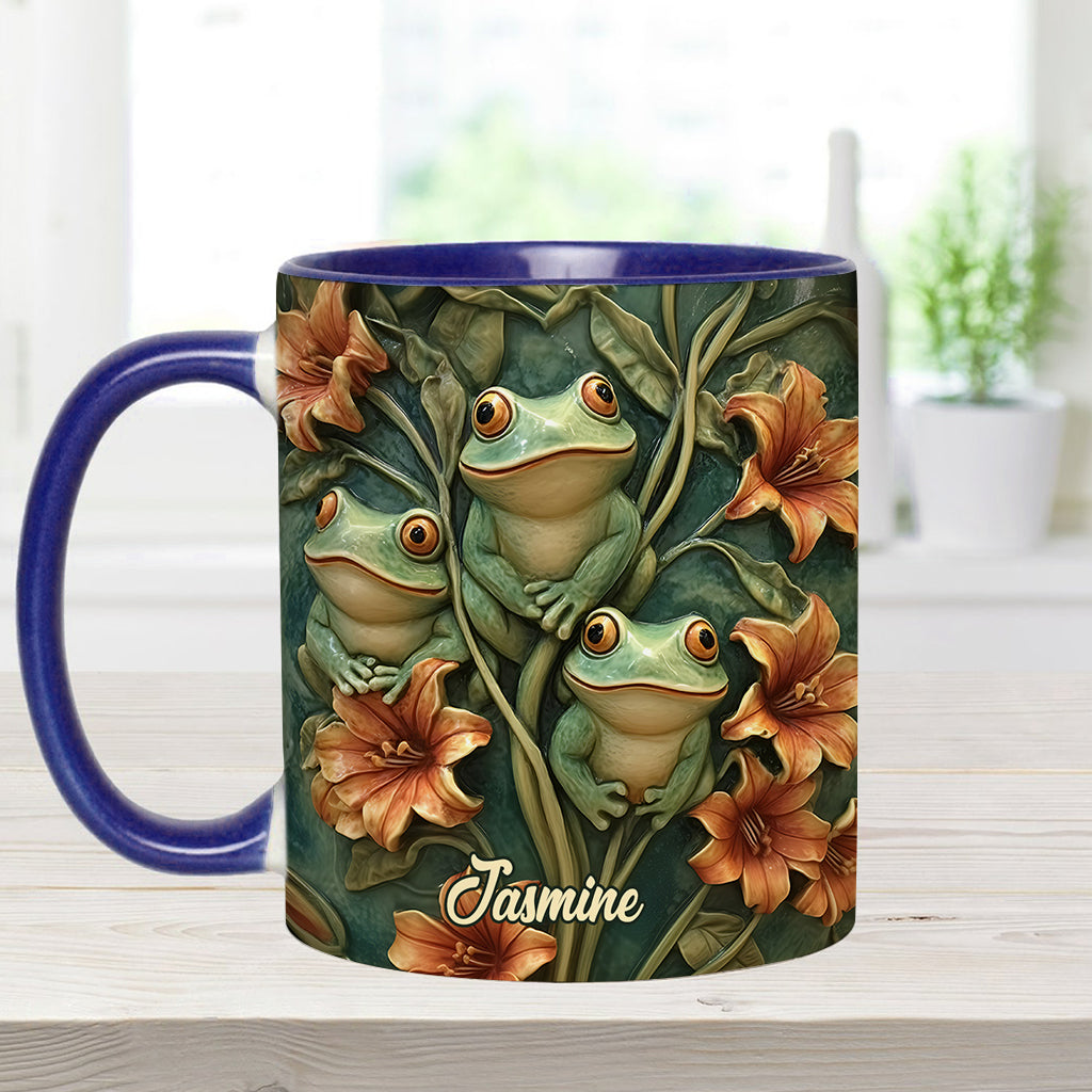 Frog Lovers - Personalized Frog Accent Mug