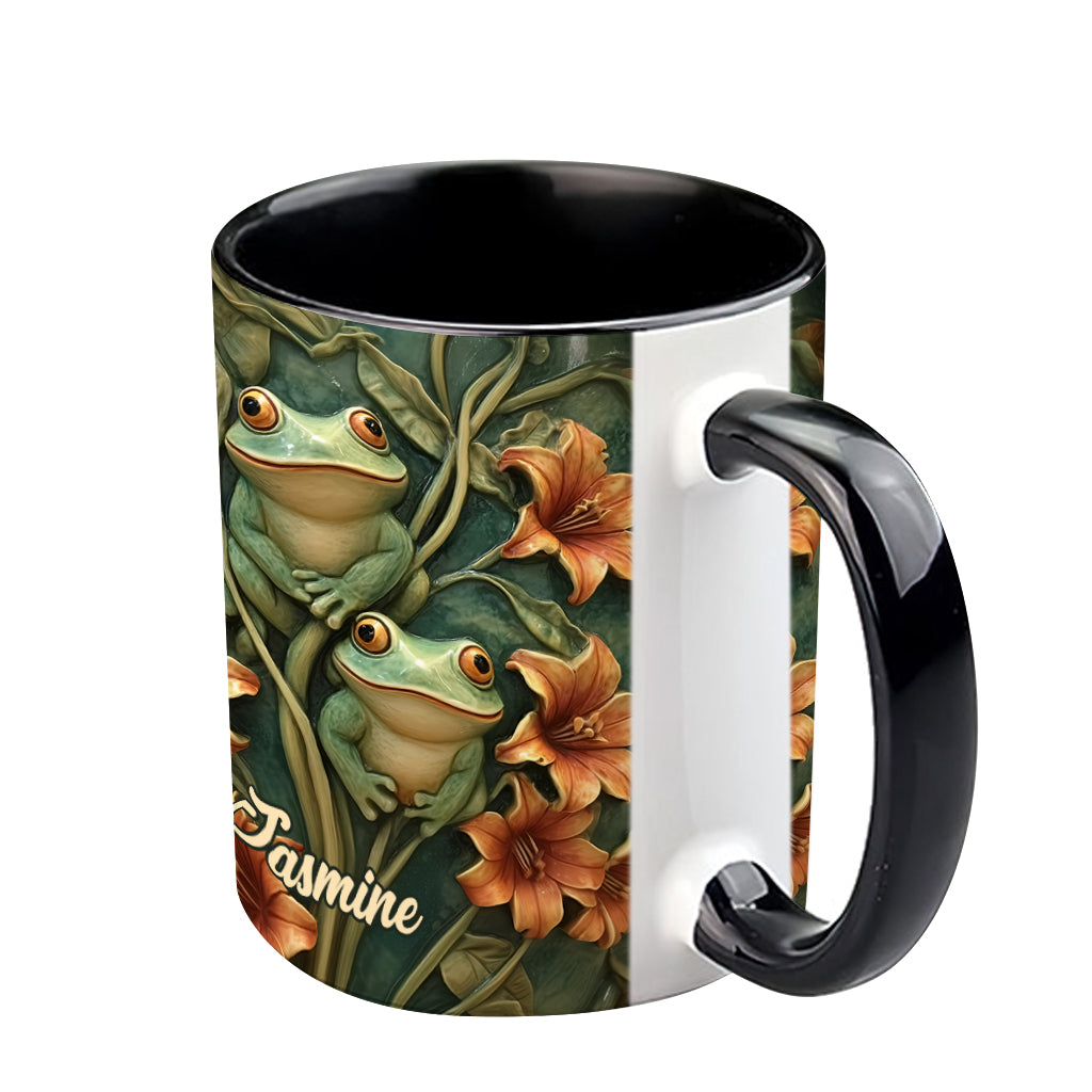 Frog Lovers - Personalized Frog Accent Mug