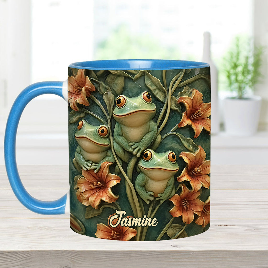 Frog Lovers - Personalized Frog Accent Mug