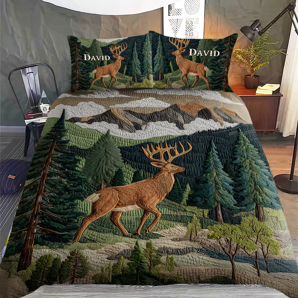 Liebe zur Jagd – Personalisiertes Jagd-Quilt-Set