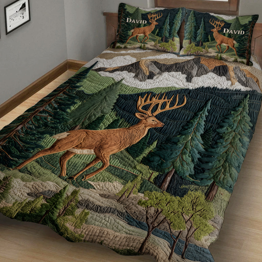 Liebe zur Jagd – Personalisiertes Jagd-Quilt-Set