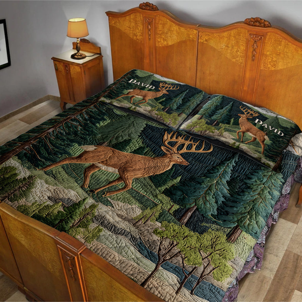 Liebe zur Jagd – Personalisiertes Jagd-Quilt-Set