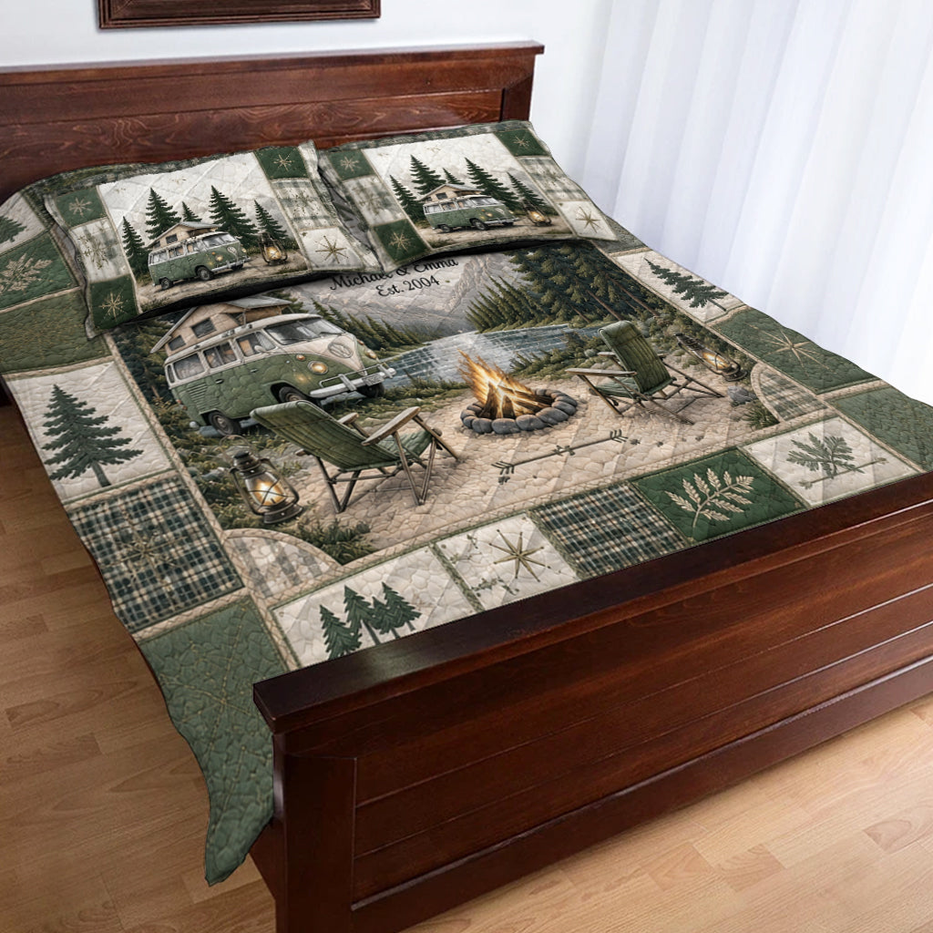 Camping-Partner fürs Leben - Personalisierbares Camping-Decken-Set