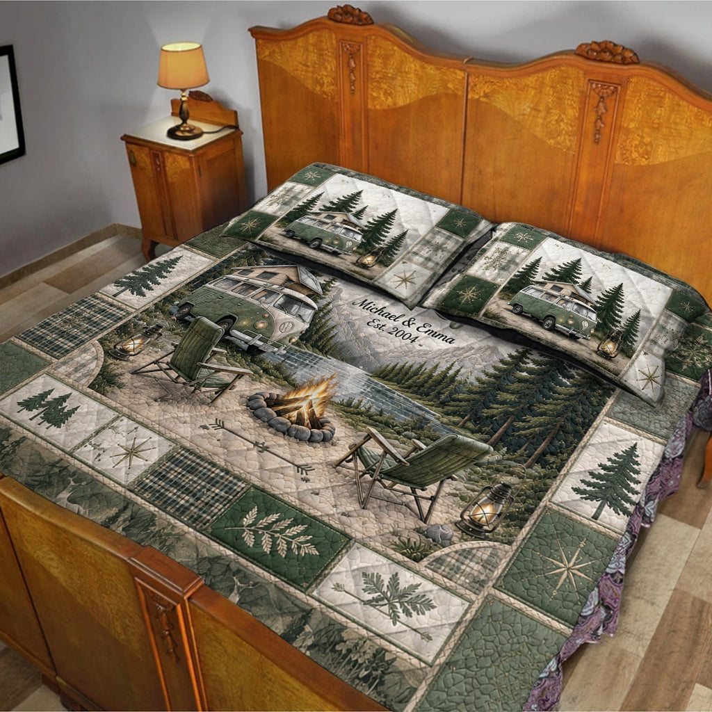 Camping-Partner fürs Leben - Personalisierbares Camping-Decken-Set