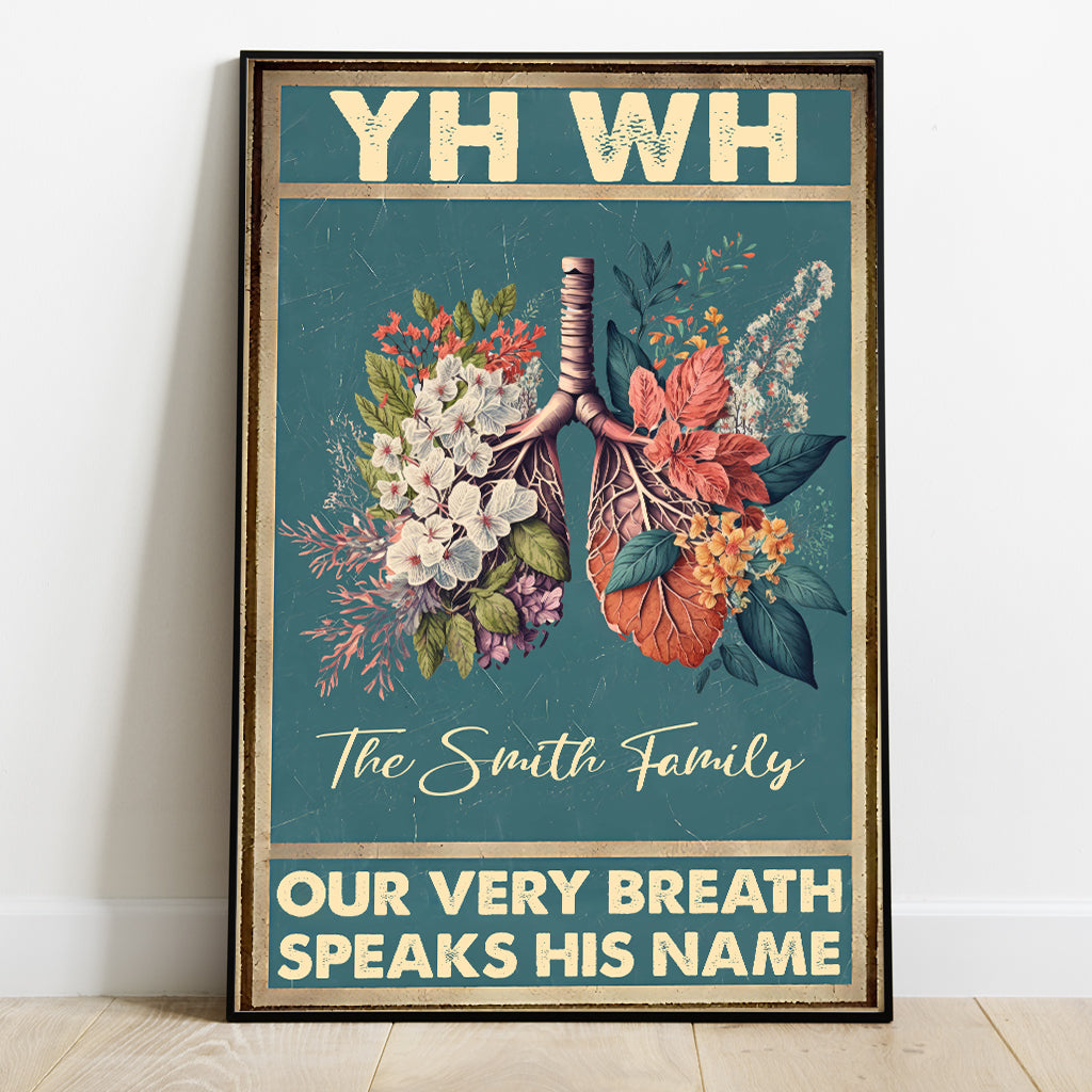 YHWH Speaks His Name - Personalized Christian Canvas And Poster
