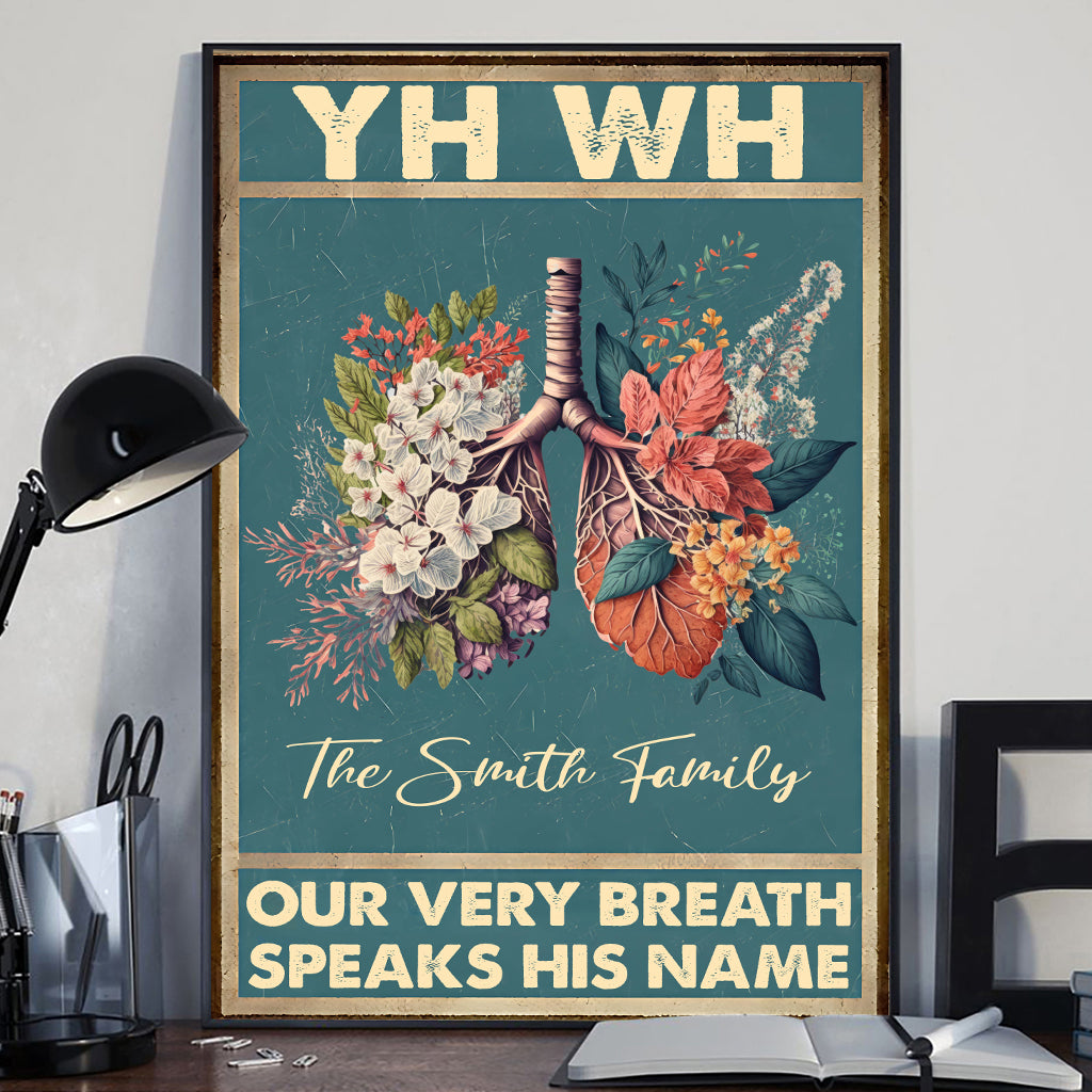 YHWH Speaks His Name - Personalized Christian Canvas And Poster