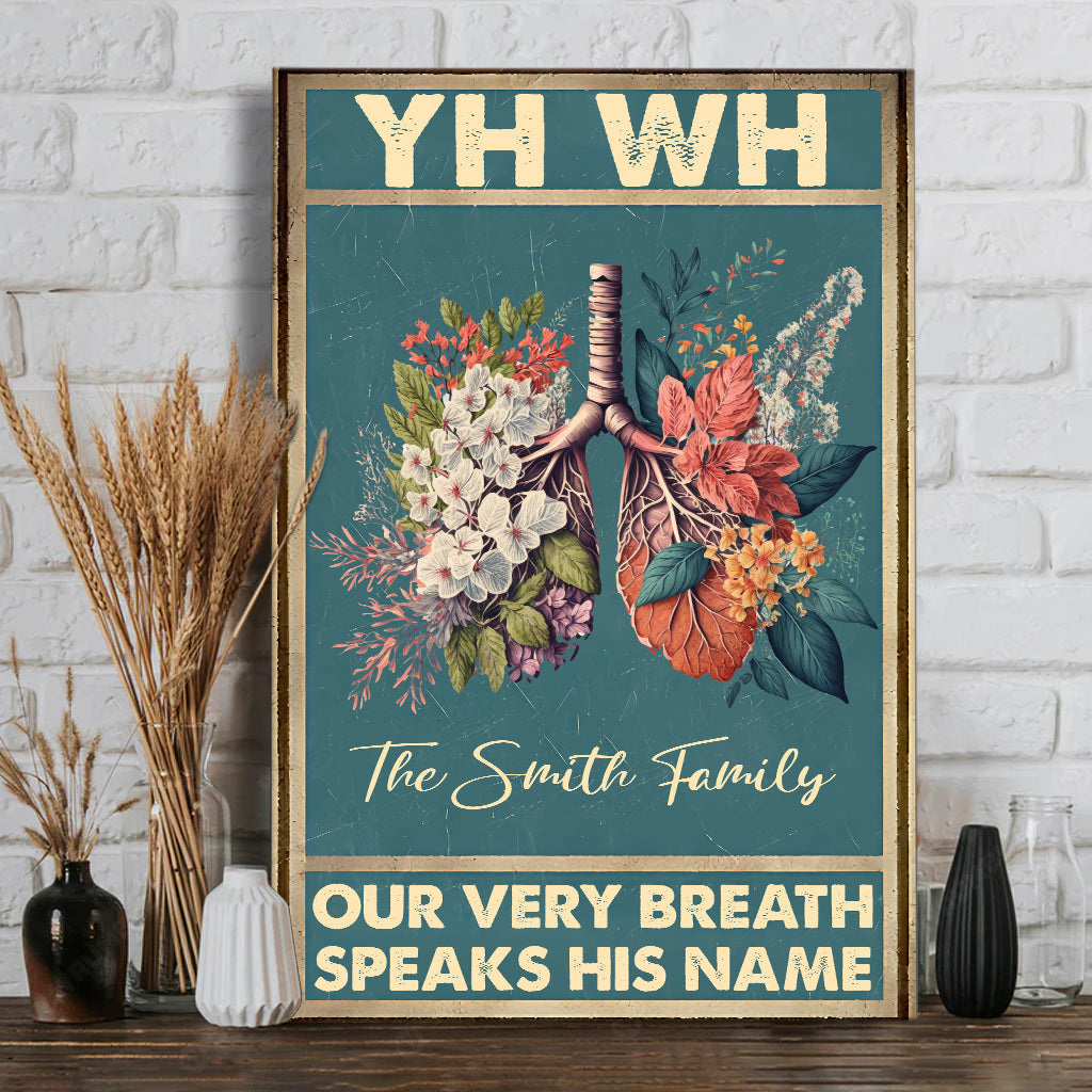 YHWH Speaks His Name - Personalized Christian Canvas And Poster