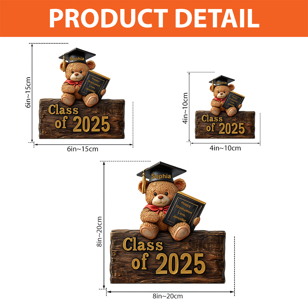 Happy Graduation - Personalized Graduation Custom Shaped Acrylic Plaque
