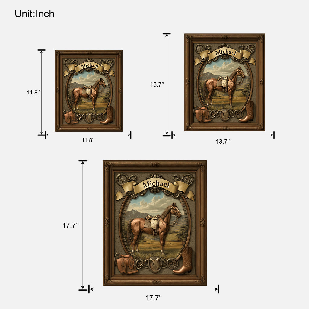 Liebe zum Pferd – Personalisiertes Holzschild in Pferdeform