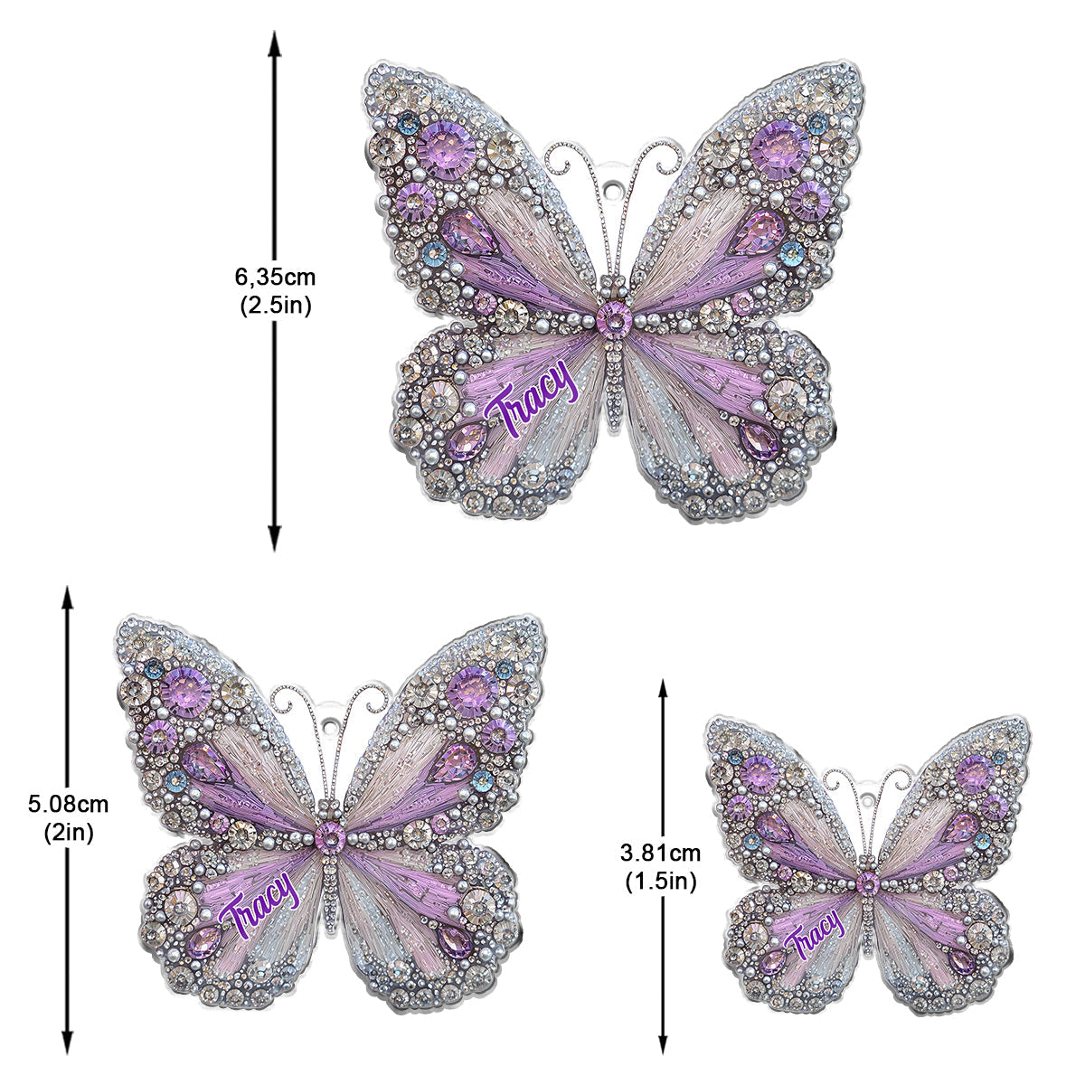 Wunderschöner Schmetterling – personalisierte Schmetterlingsohrringe