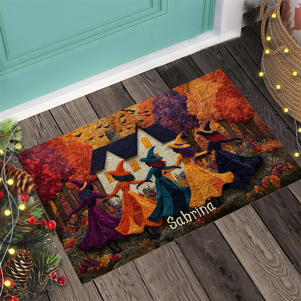 Dancing Witches - Personalized Witch Doormat