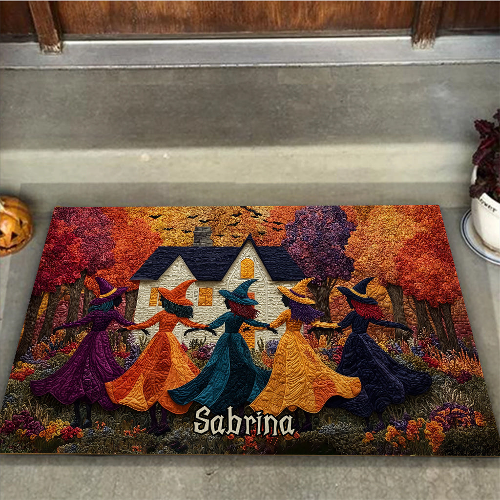 Dancing Witches - Personalized Witch Doormat