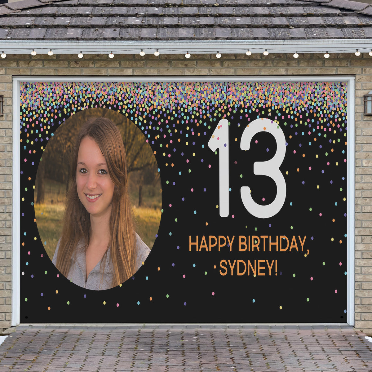 Happy Birthday - Personalized Birthday Garage Door Banner
