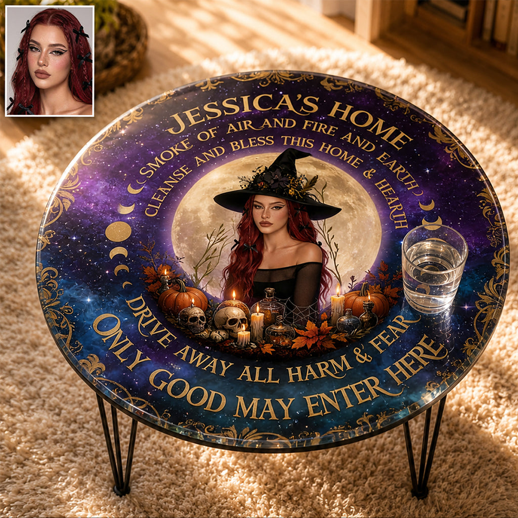 Only Good May Enter Here - Personalized Witch Table Custom Shape