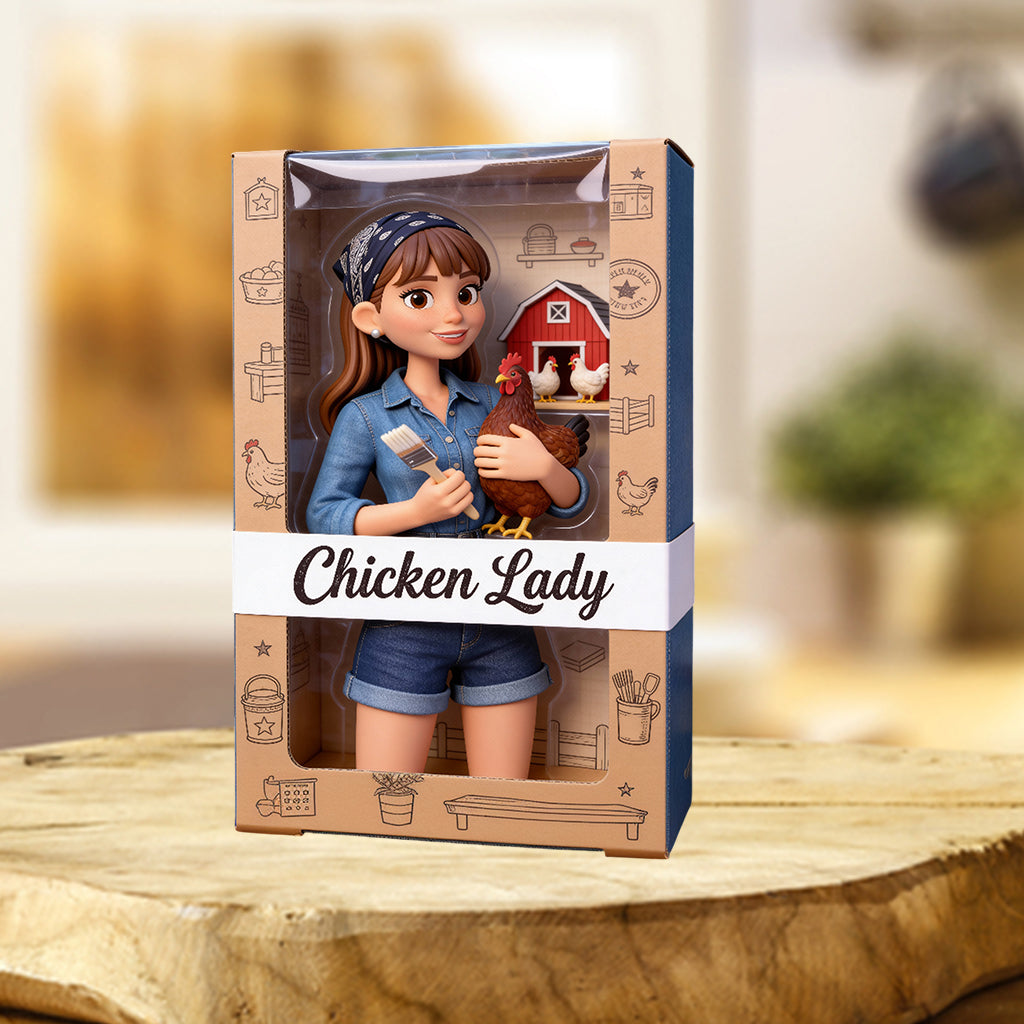 Chicken Lady - Personalized Chicken Custom Shaped Acrylic Plaque